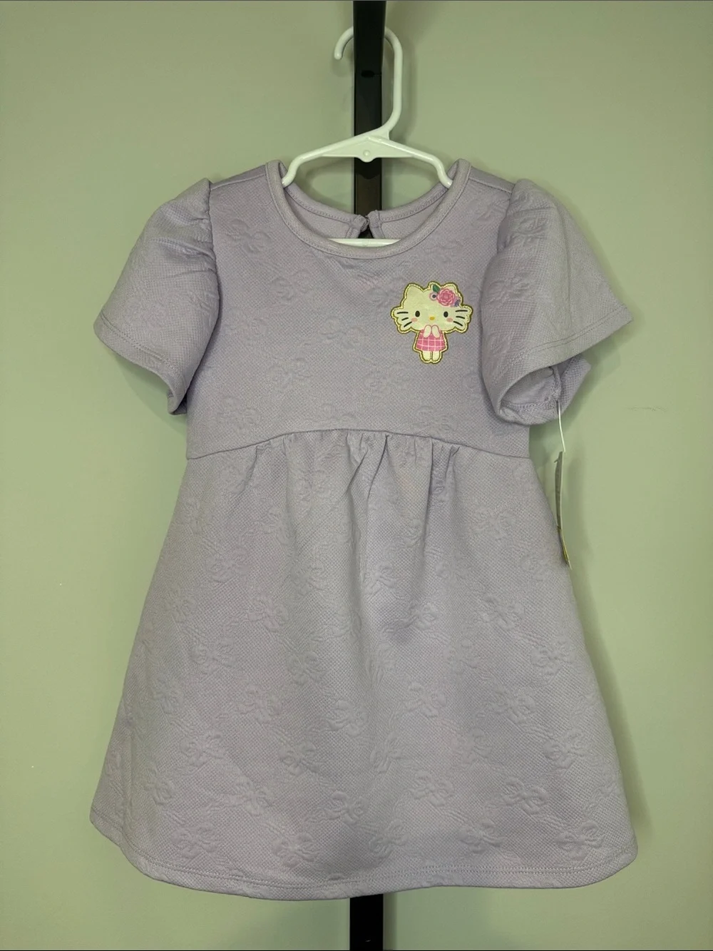Hello Kitty Lilac and Barbie Pink Short Sleeve Dress Set 2T New NWT